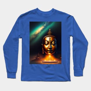 Abstract artwork of lord buddha Long Sleeve T-Shirt